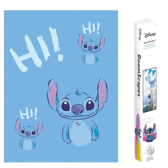 NIB Disney Stitch RoomScapes Die Cut Repositionable Poster - Picture 1 of 7